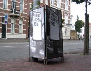 Annelys de Vet: 'Onbaatzuchtigheid', A0 poster voor project 'Nieuwe symbolen voor Nederland', 2005